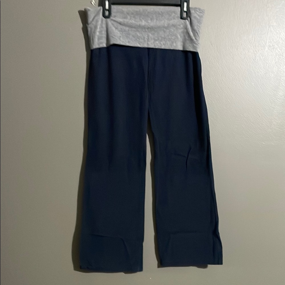 Chicago Bears Navy and Gray flare yoga pants